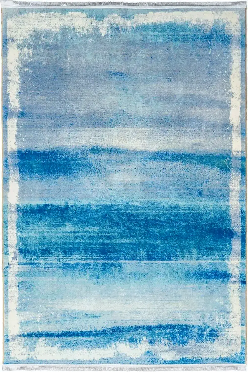 فرش محتشم 700 شانه مدرن کد 100440 زمینه آبی (غیربرجسته)