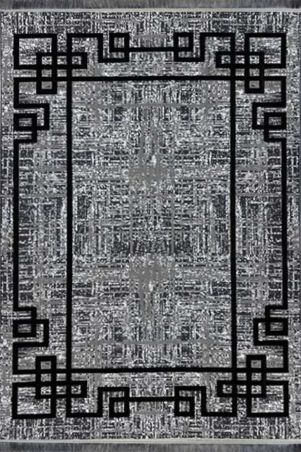 گلیم ماشینی جزیره کد 7015 زمینه نقره ای (غیربرجسته)