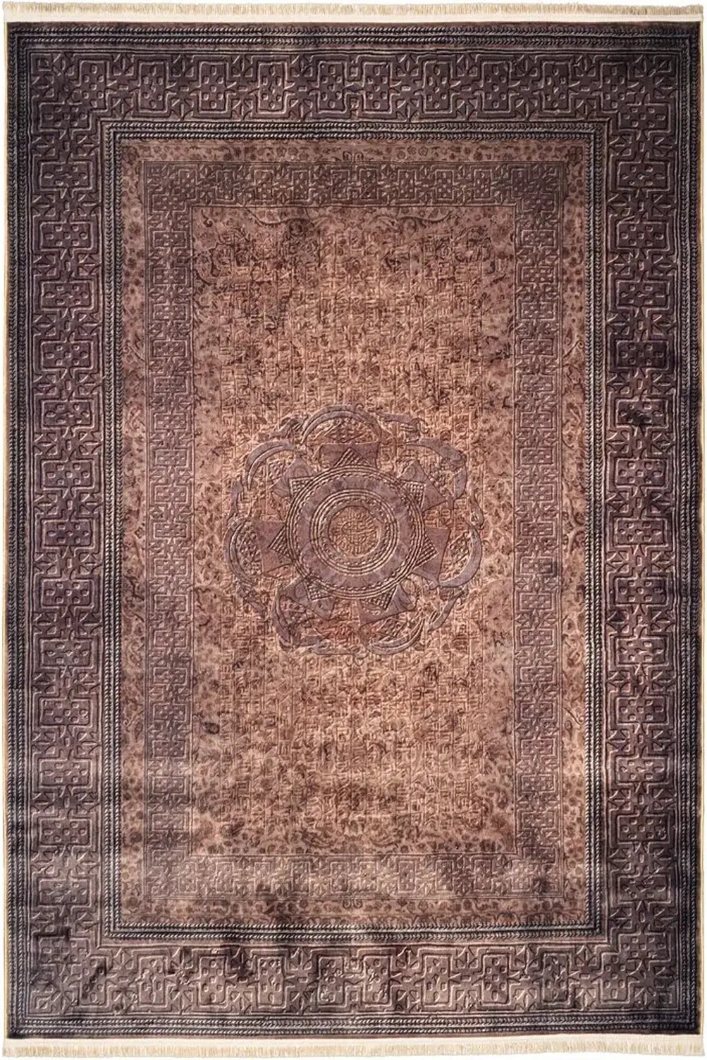 فرش محتشم کهنه نما 1000 شانه کد 900480 تمام رنگ (غیربرجسته)