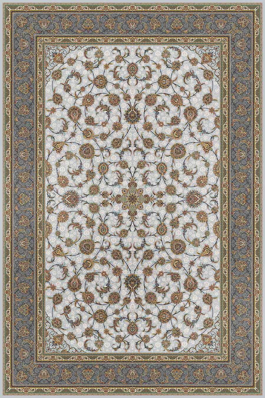 فرش ستاره کویر یزد 1500 شانه کلکسیون ستارگان کویر کد TX502 زمینه 1037 (برجسته)