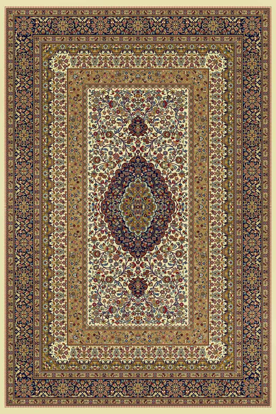 فرش ستاره کویر یزد 500 شانه کلکسیون ایساتیس کد I08 زمینه 8009