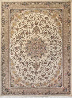 فرش ستاره کویر یزد 1000 شانه کد E41 زمینه 2003 (برجسته)