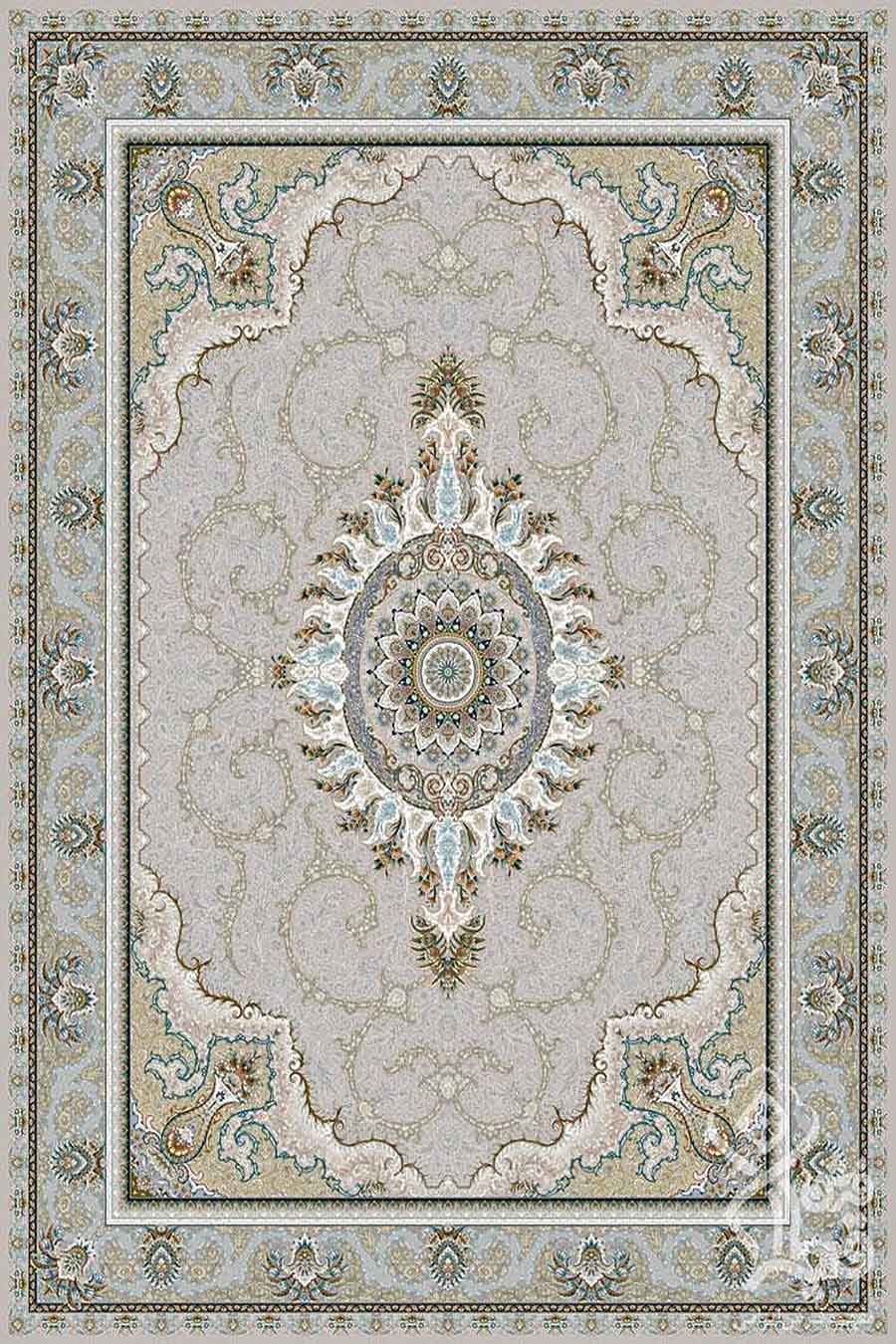 فرش قیطران 1200 شانه کلکسیون مهناز طرح شهلا زمینه کرم