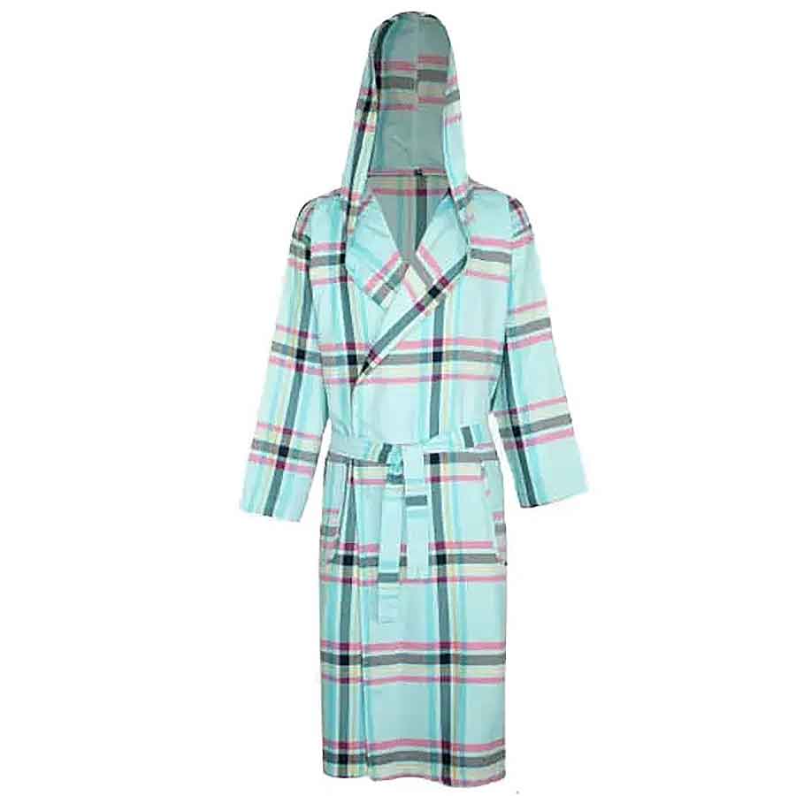 حوله تنپوش کلاهدار چهارخانه نوین دارای سایزبندی (رنگبندی متنوع)