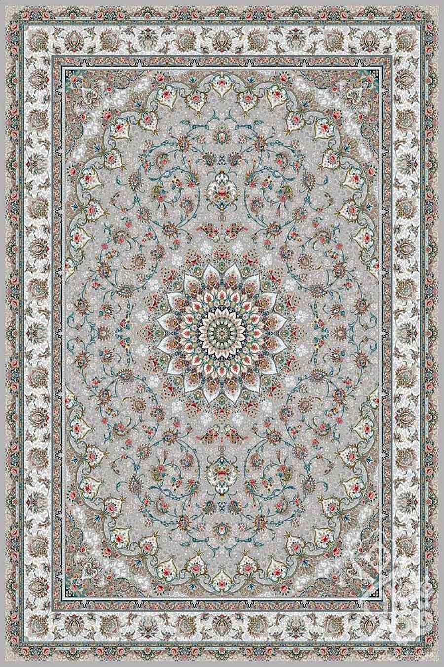 فرش قیطران 1200 شانه کلکسیون پارادایس کد 520 زمینه فیلی