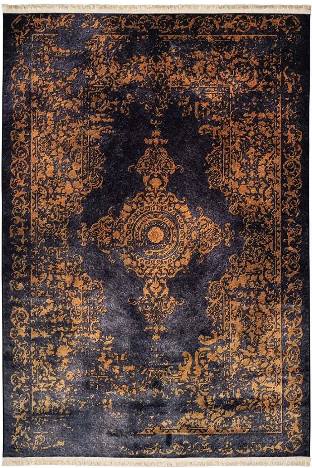 فرش محتشم کهنه نما 1000 شانه کد 900484 تمام رنگ (غیربرجسته)