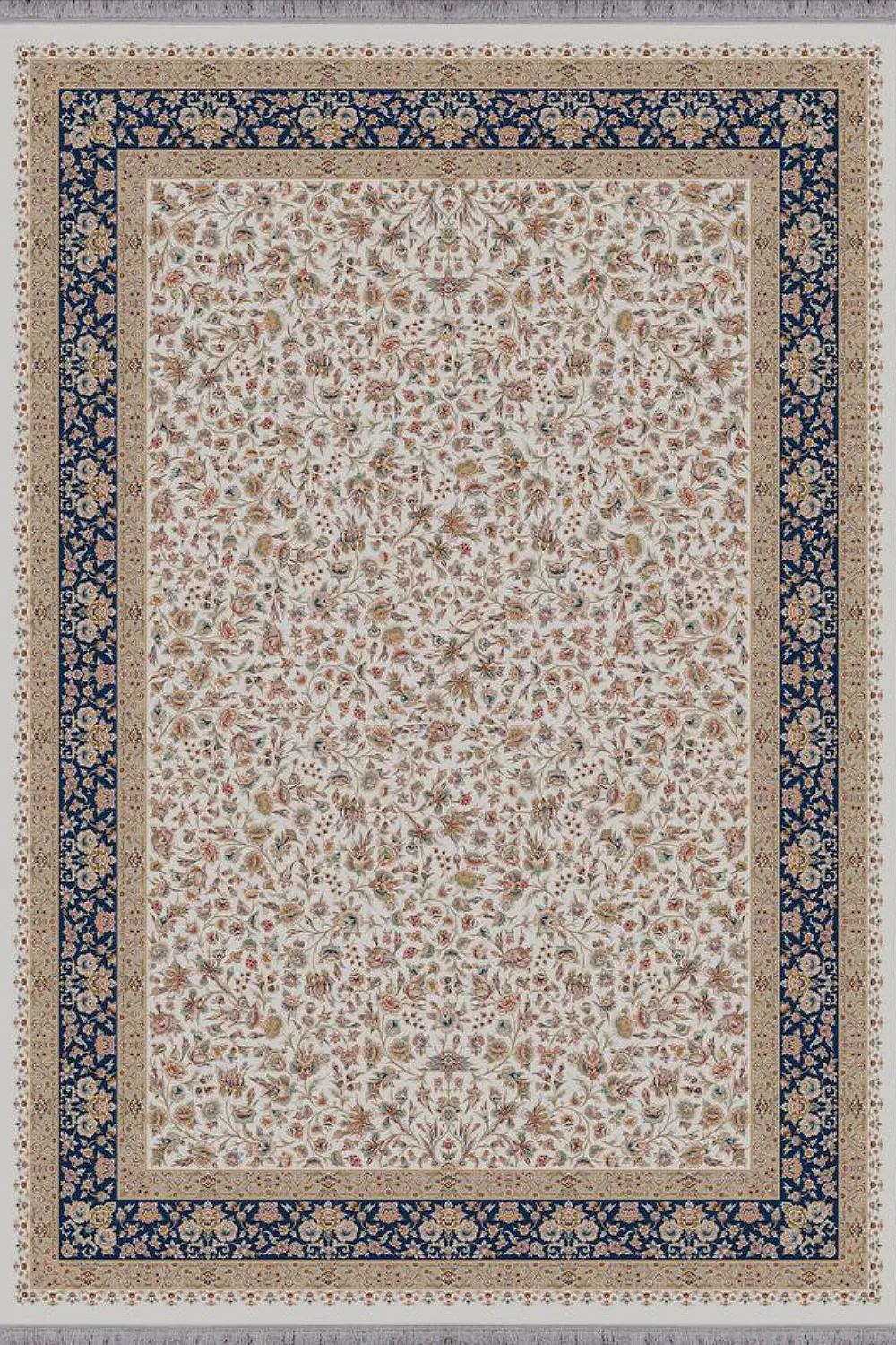 فرش آراد 1500 شانه کلکسیون کاسیان طرح قصه زمینه کرم (برجسته)