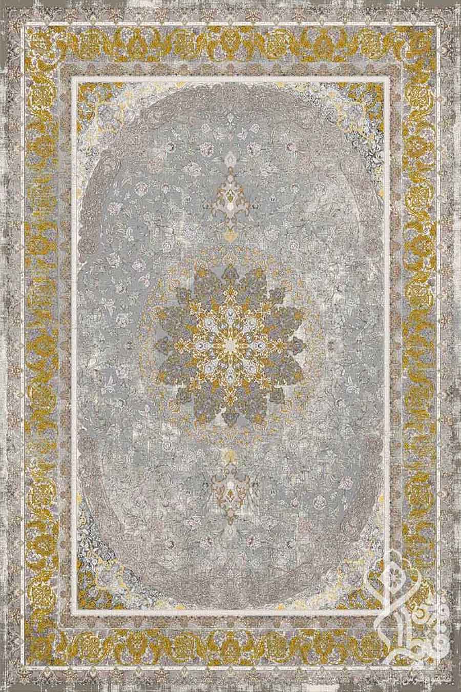 فرش قیطران 1200 شانه کلکسیون مروارید طرح مژده گل برجسته با نخ آکرلیک آلمان | رنگبندی متنوع