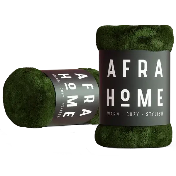 پتو افرا یک نفره کلکسیون لاواترا سایز 210*155 سانتی متر رنگ سبز ارتشی