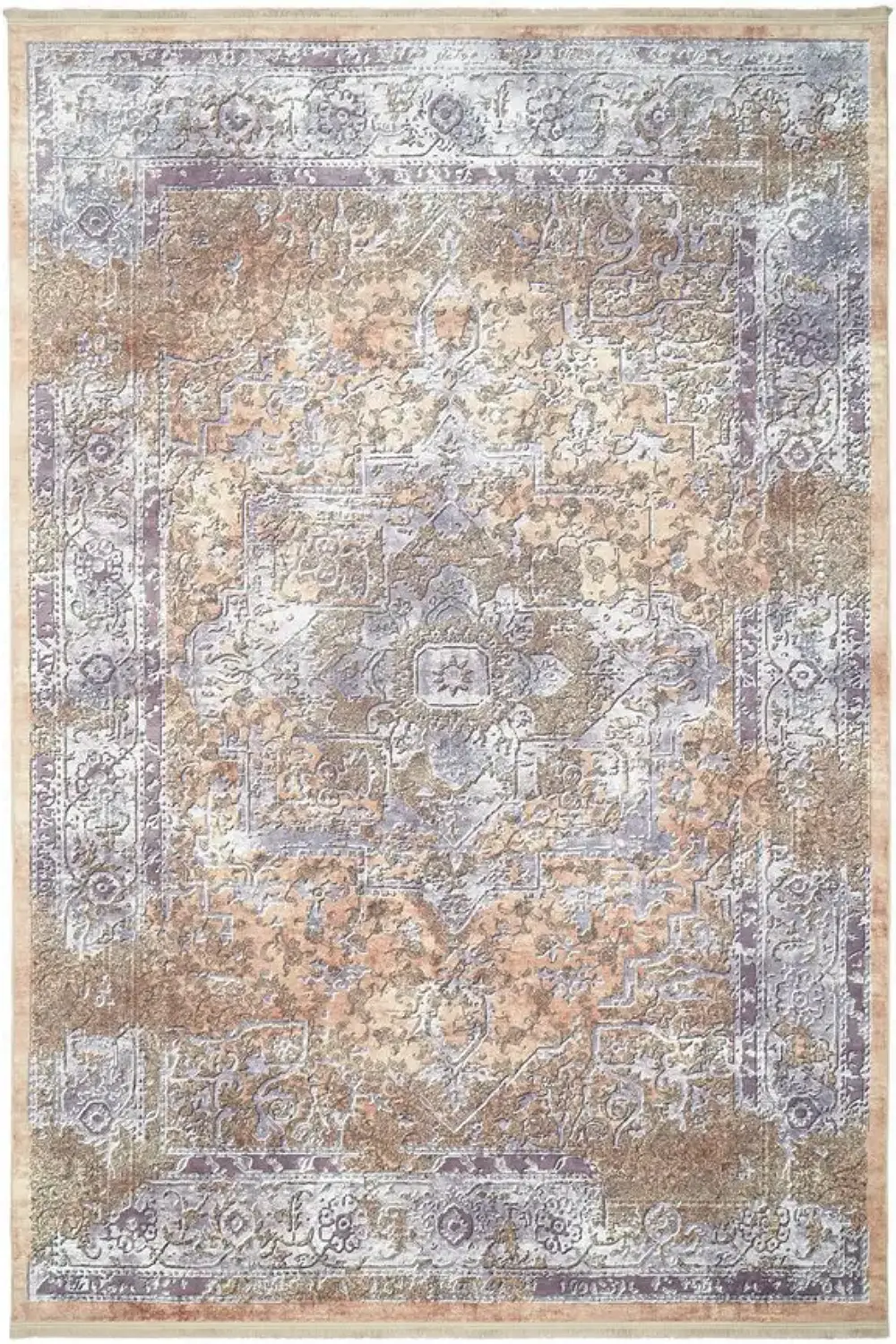 فرش محتشم کهنه نما 1200 شانه کد 300618 زمینه طلایی (غیربرجسته)