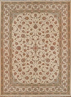 فرش ستاره کویر یزد 1500 شانه کد TX502 زمینه 1003 (برجسته)