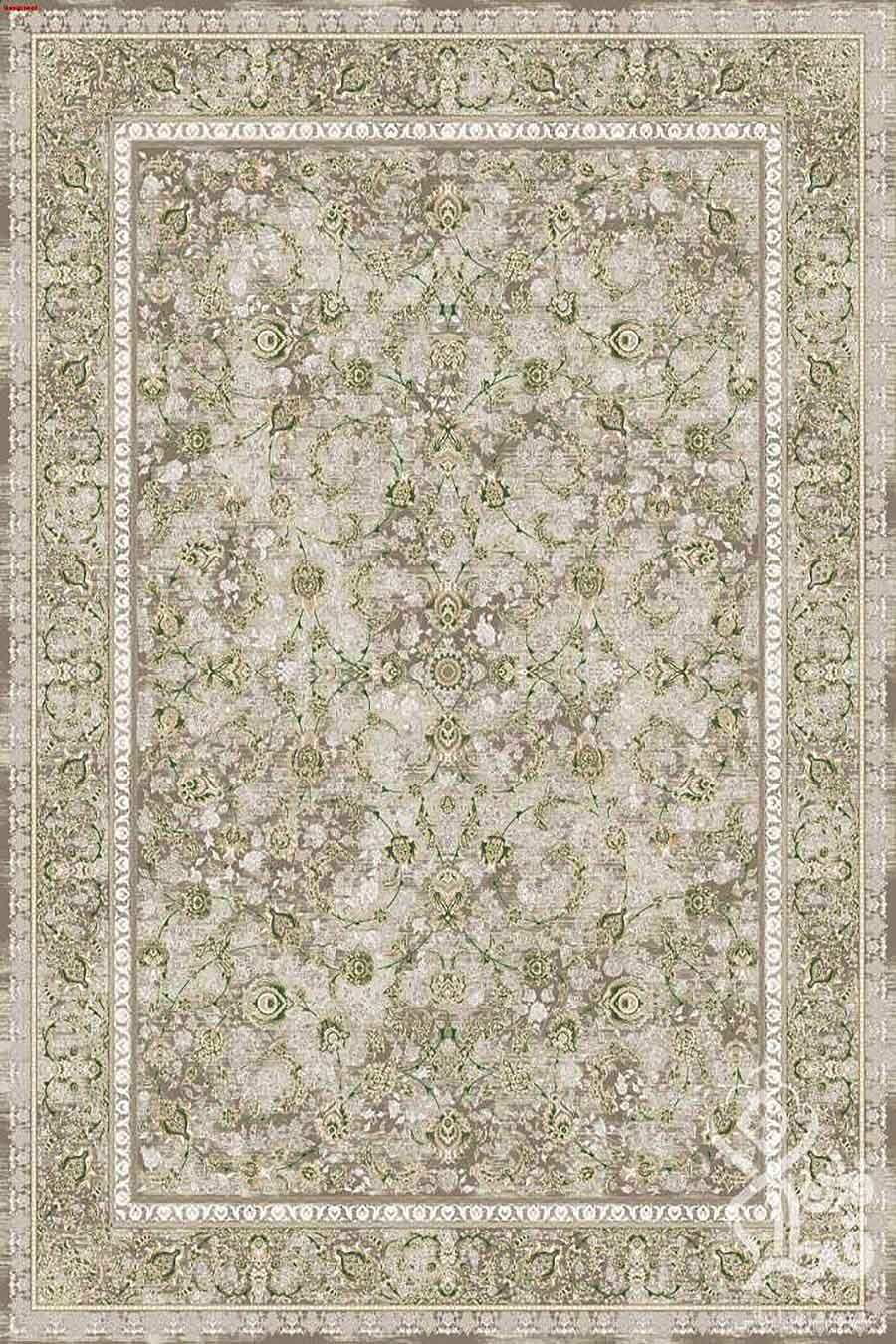 فرش قیطران 1200 شانه کلکسیون افسانه کد 542 زمینه کرم گل برجسته | خرید فرش قیطران قیمت کارخانه