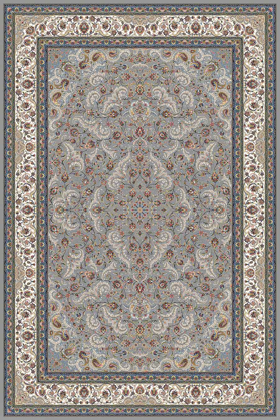 فرش ستاره کویر یزد 1000 شانه کلکسیون عالی قاپو کد HA52 زمینه 3030 (برجسته)
