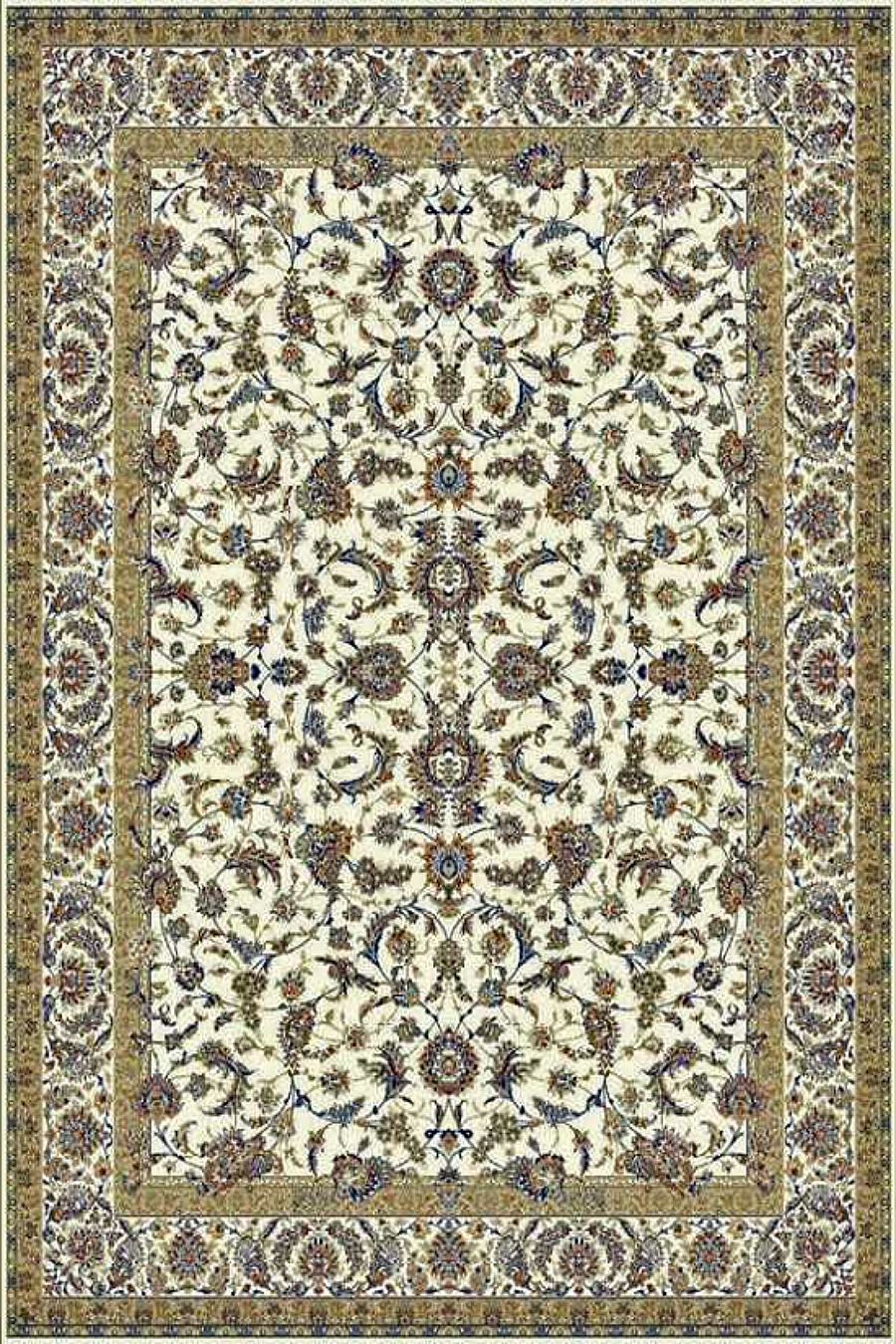 فرش ستاره کویر یزد 700 شانه کلکسیون زهره نوین کد H55 زمینه 1100 (غیربرجسته)