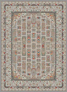 فرش ستاره کویر یزد 1500 شانه کد TX503 زمینه 1073 (برجسته)