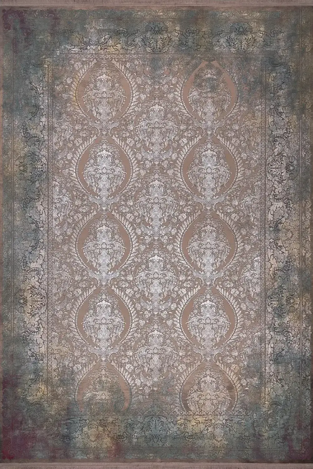 فرش بهشتی 1200 شانه کلکسیون لاوین کد 292 زمینه نسکافه ای (برجسته)