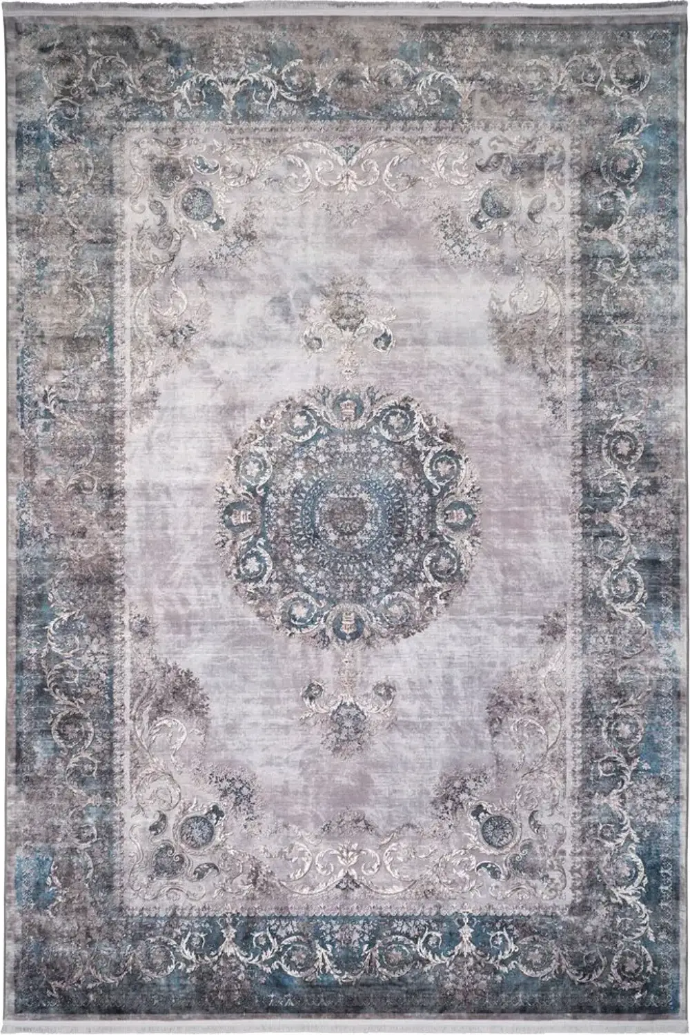 فرش محتشم کهنه نما 1000 شانه کد 900473 تمام رنگ (غیربرجسته)