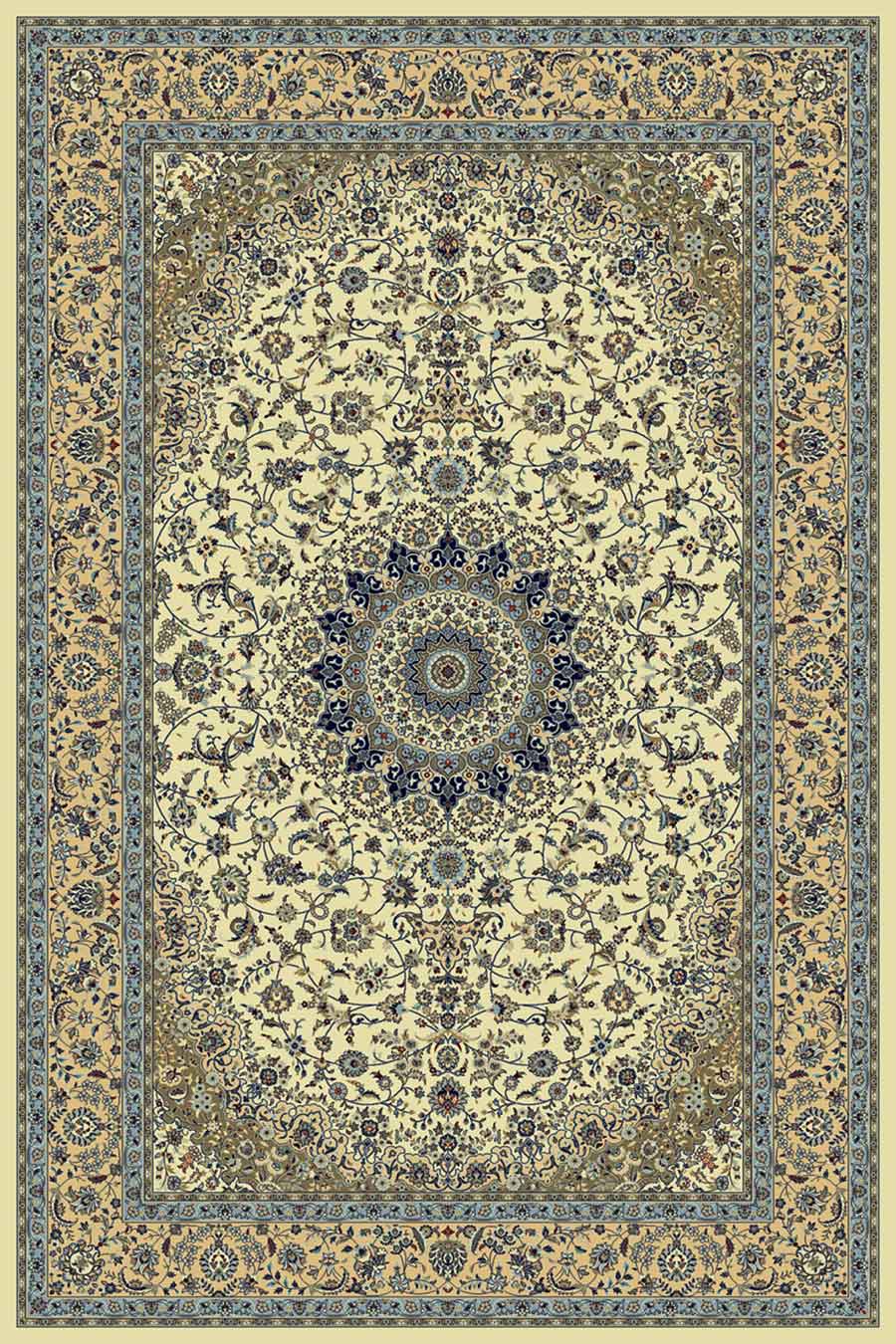 فرش ستاره کویر یزد 700 شانه کلکسیون زهره نوین کد H01 زمینه 1101