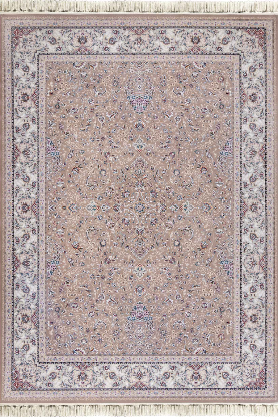 فرش داریوش 1500 شانه کلکسیون مینیاتور کد D1531 زمینه ترمه ای (برجسته)